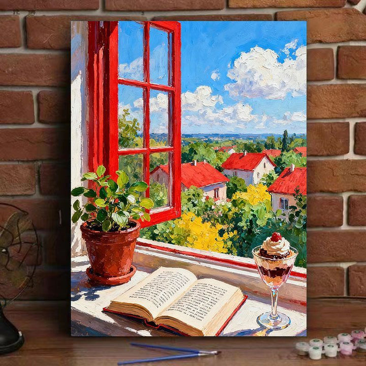 Scenic Window View Canvas Art Print Bowlift