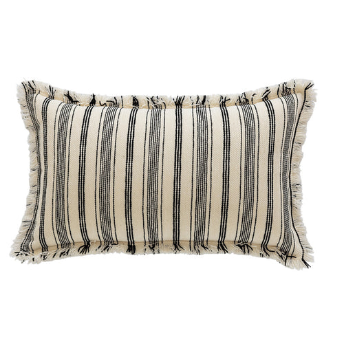Textured Striped Throw Pillow