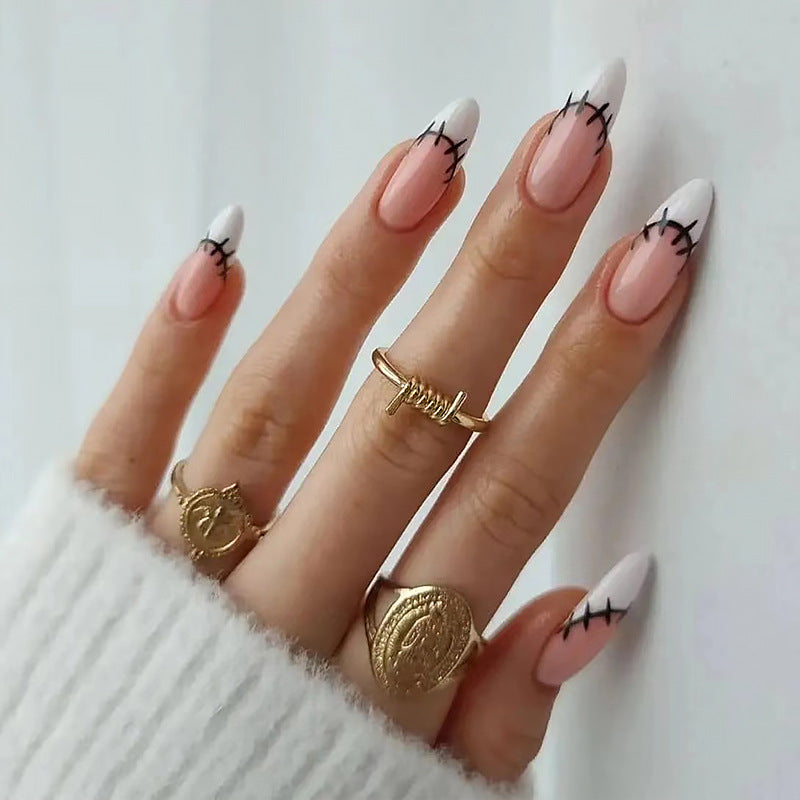 Artificial nail set with unique patterns Bowlift