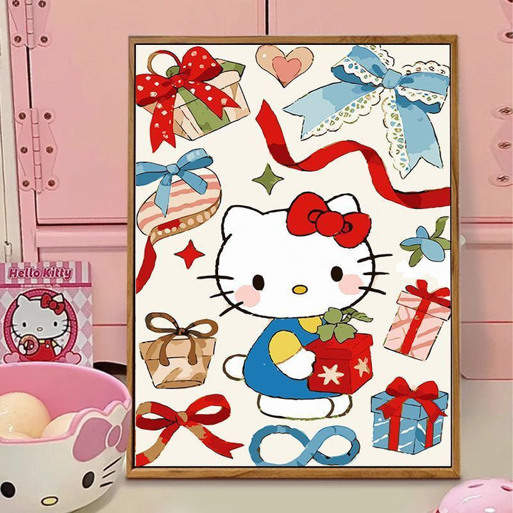 Hello Kitty-Themed Illustration Canvas Art Bowlift