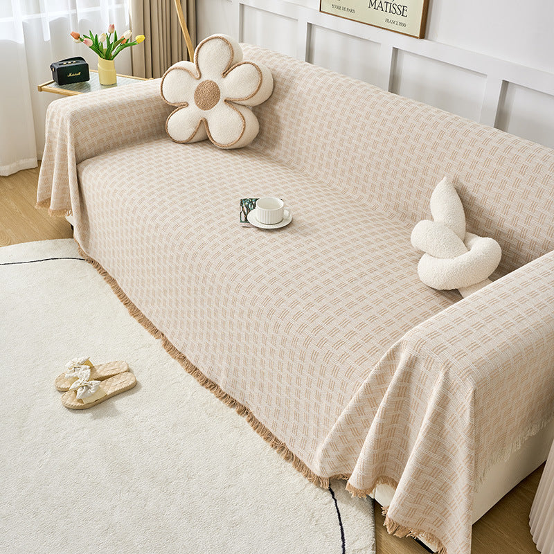 Elegant Woven Sofa Throw Blanket
