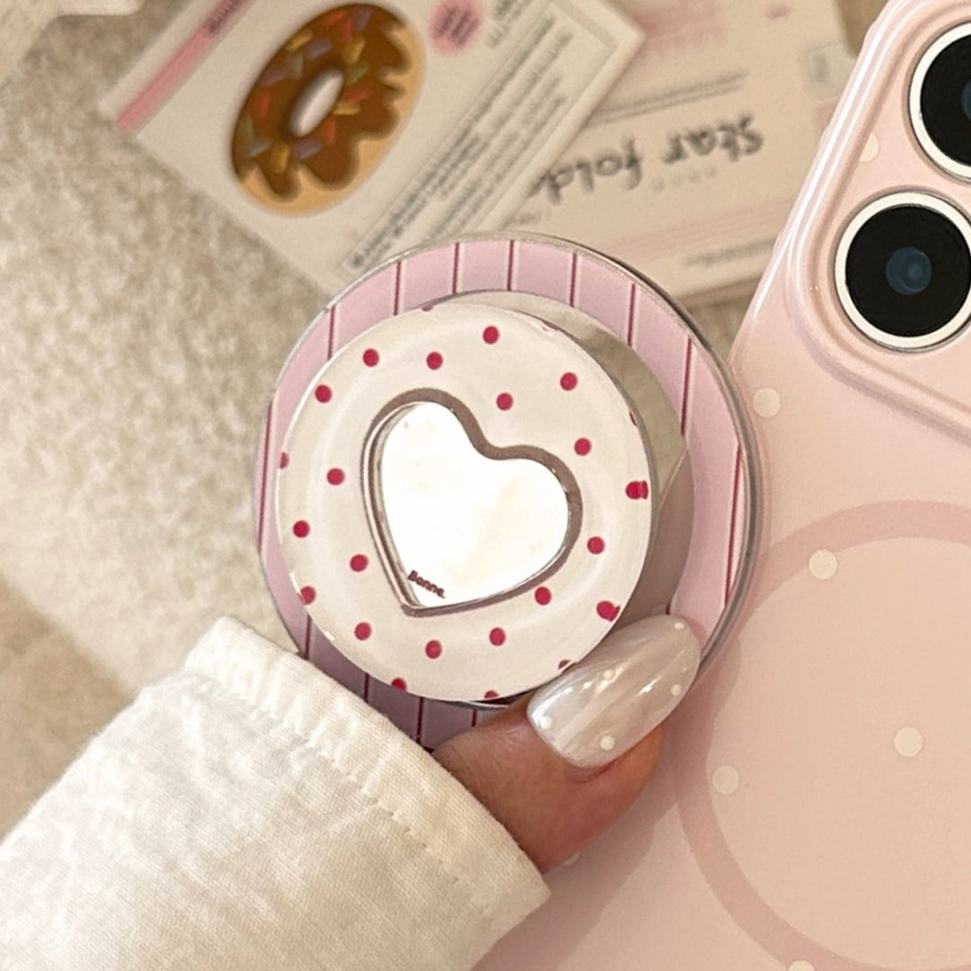Heart-shaped coaster with playful design Bowlift