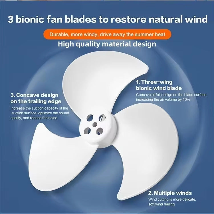 Women's Portable Fan with LED Lamp and USB Connection Bowlift
