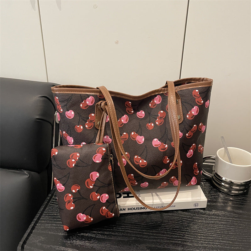 WoWhimsical Cherry Print Tote Bag Bowlift