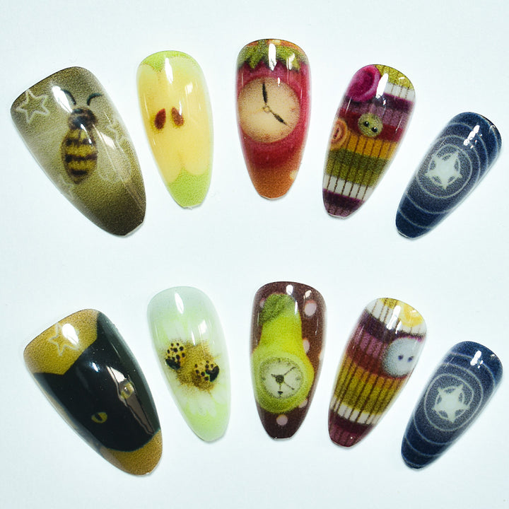 Artistic Themed Nail Art Extensions Bowlift