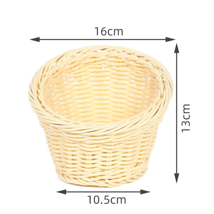 Decorative Woven Round Basket Bowlift