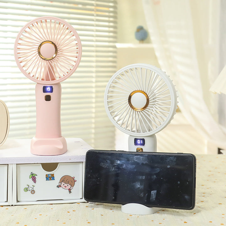 Women's Portable Hand Fan with Energy-Efficient USB Charging Function Bowlift