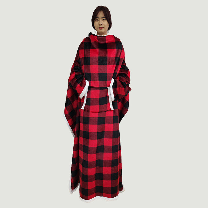 Ladies Cozy Oversized Poncho Blanket Bowlift