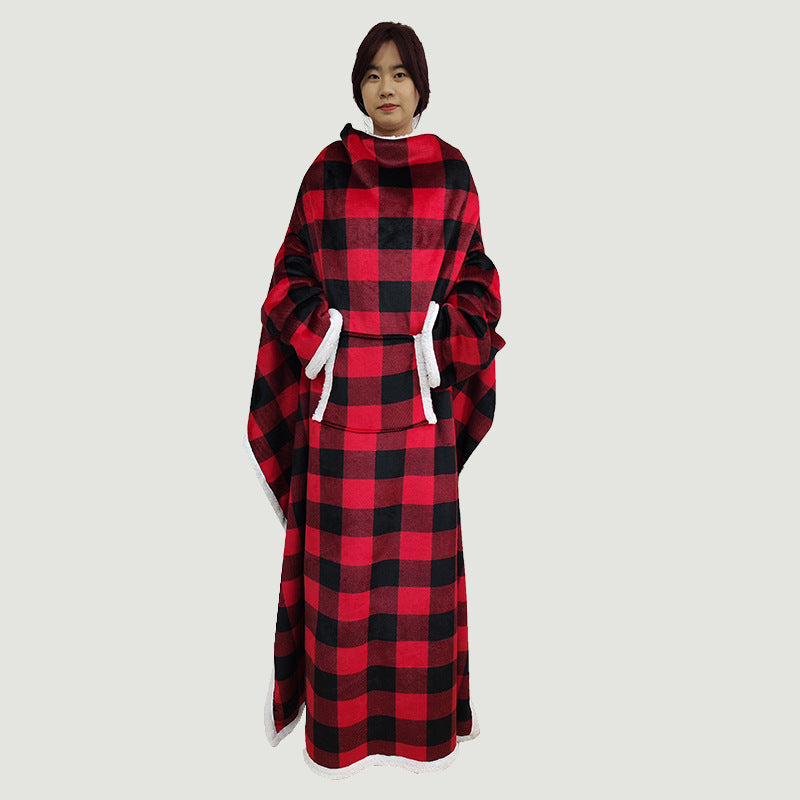 Women Cozy Oversized Poncho made of soft fleece Bowlift