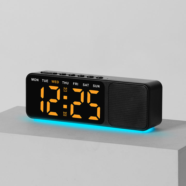Digital LED alarm clock with multicolor lighting Bowlift