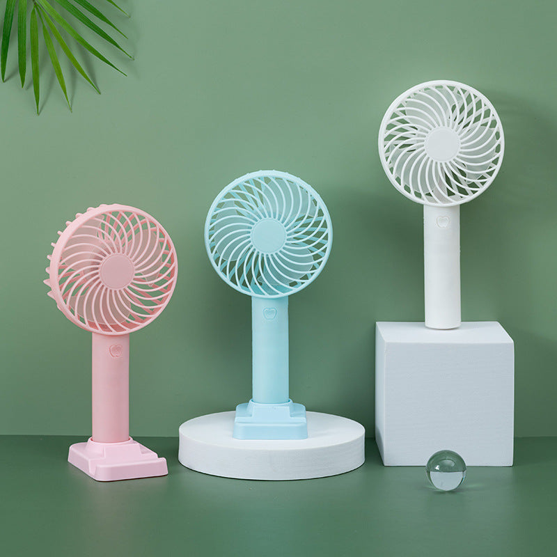 Unisex battery-operated portable fan with USB charging port and foldable stand Bowlift