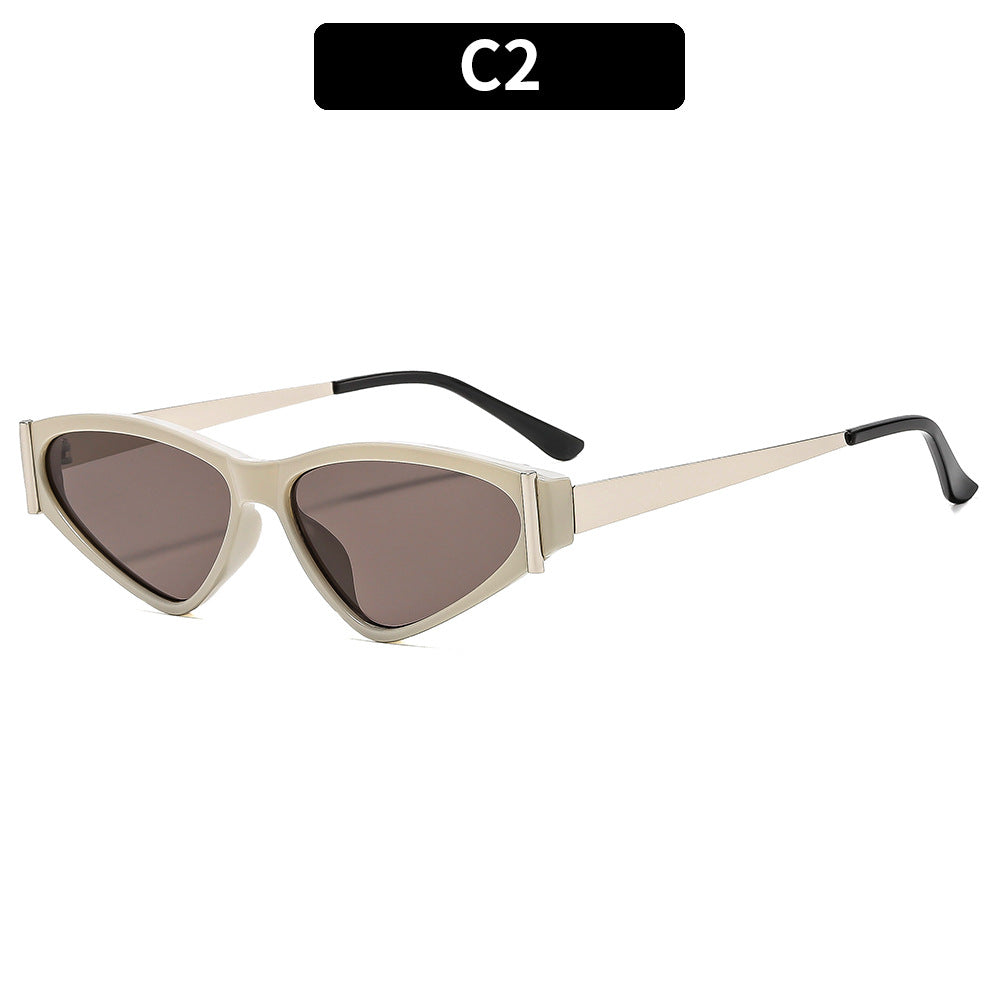 Retro-Inspired Triangular Sunglasses