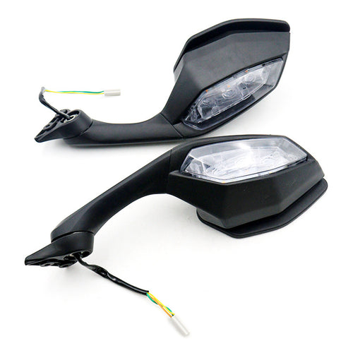 Adjustable LED Motorcycle Rearview Mirror Bowlift
