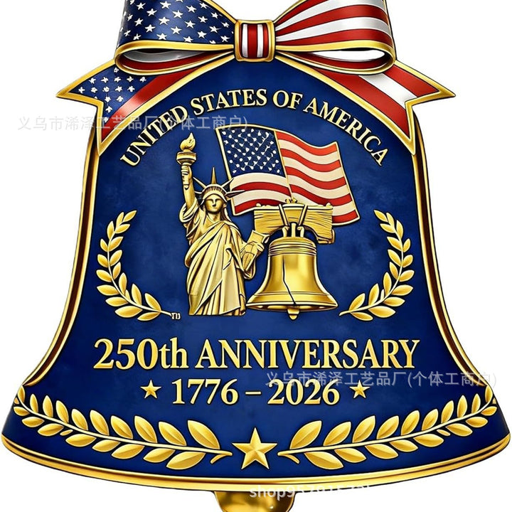 Unisex decorative anniversary bell with Statue of Liberty and bell relief Bowlift