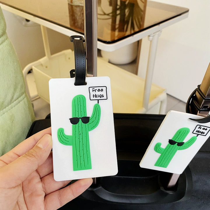 Fun Cactus-Themed Luggage Tag Bowlift