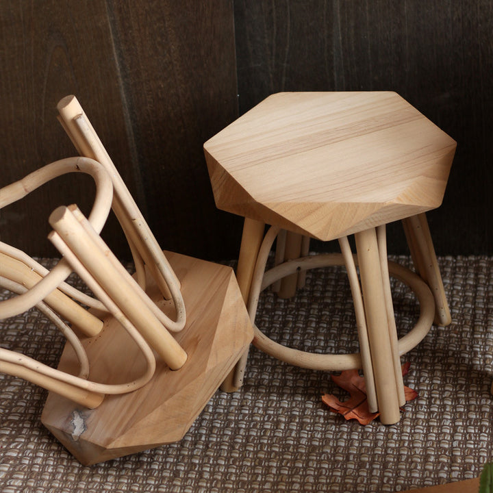 Modern stool made of high-quality Bowlift wood