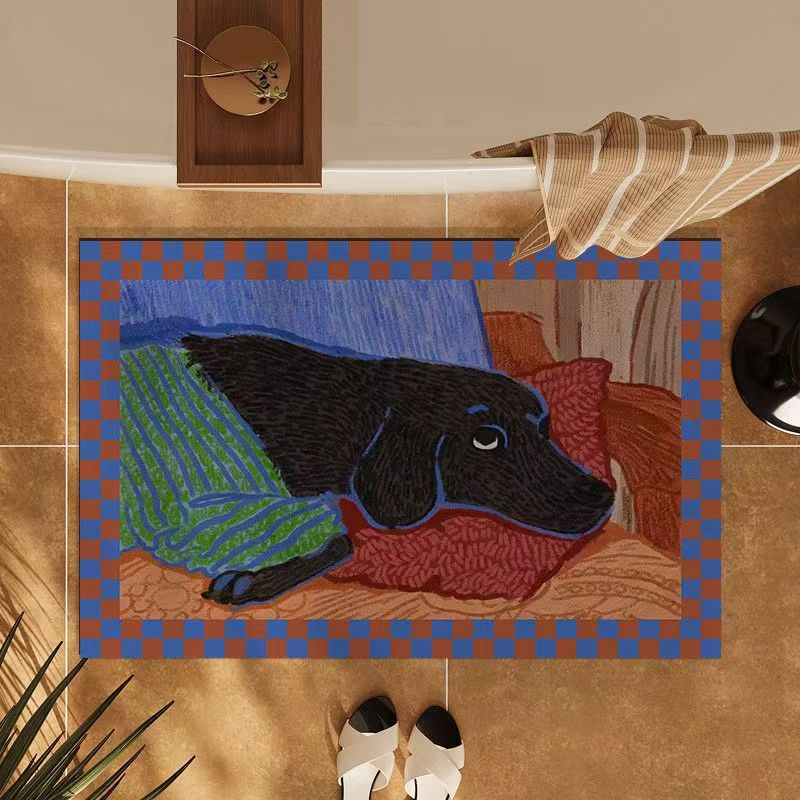 Dog-Themed Decorative Area Mat