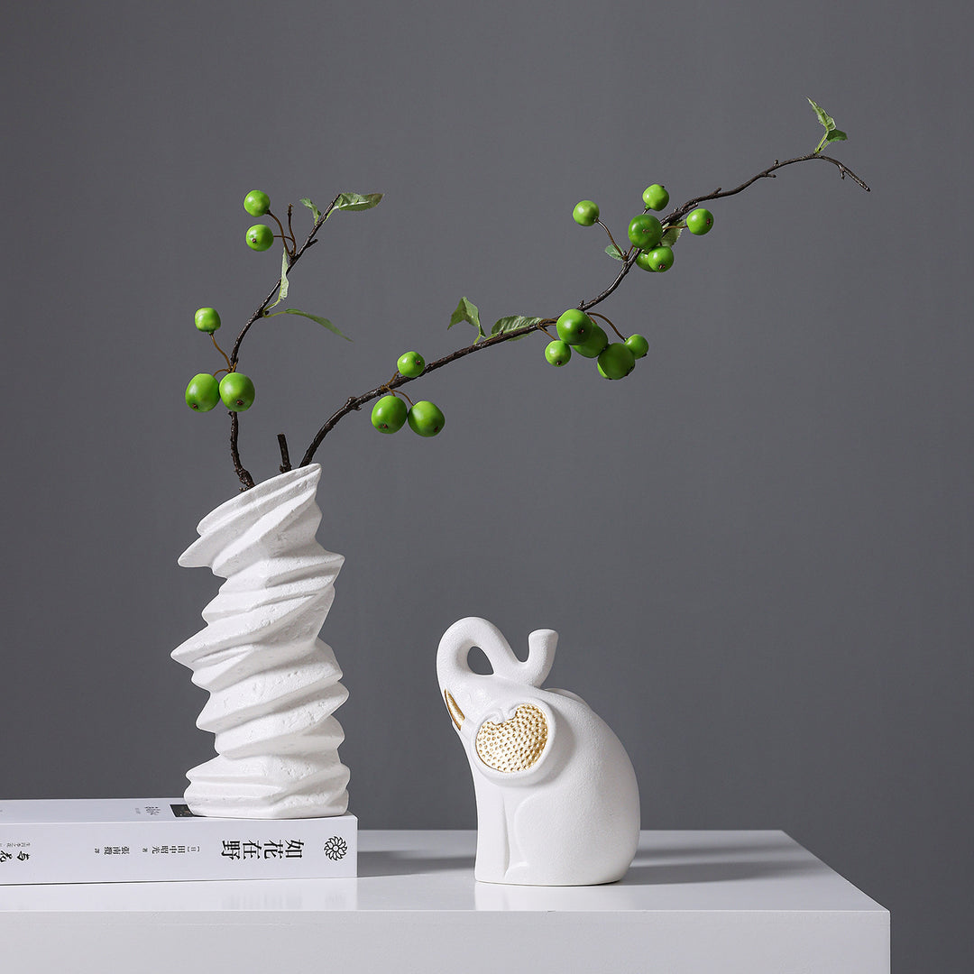 Abstract Textured Ceramic Sculpture