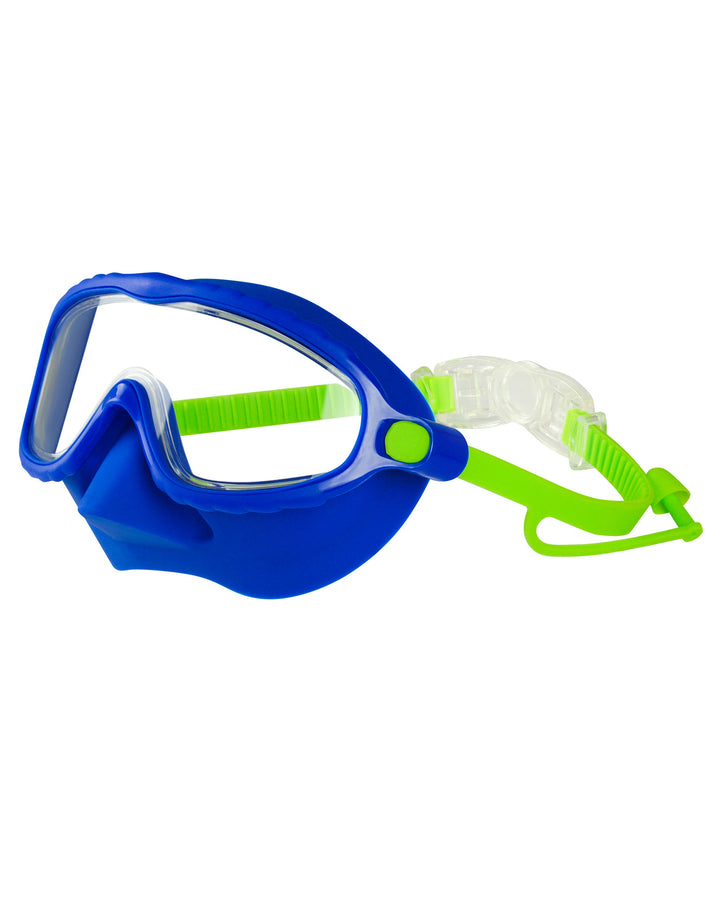 Swimming mask with adjustable comfort and clear field of vision Bowlift