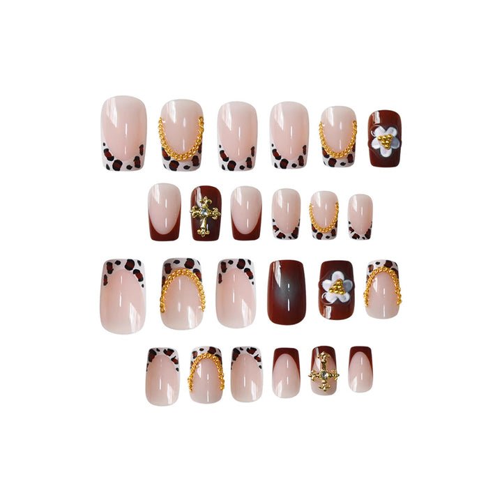 Elegant 3D Floral Nail Art Extensions Bowlift