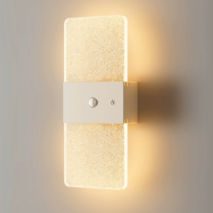 New LED Motion-Sensor Bedside Wall Lamp, Rechargeable, No-Wiring