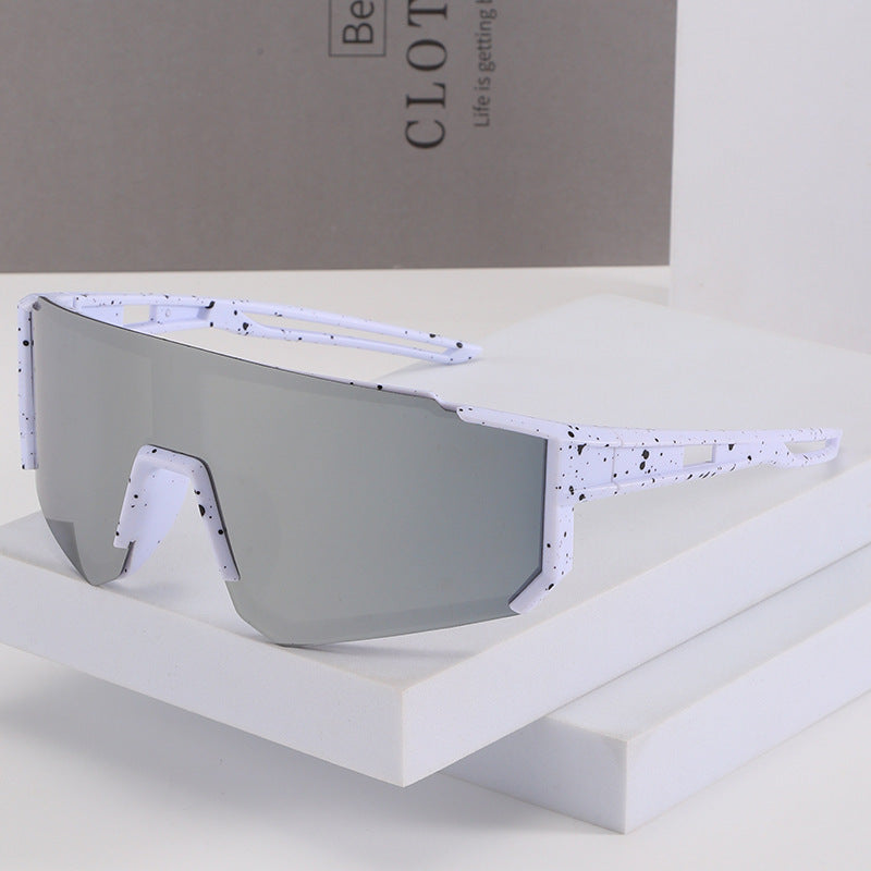 Men's Futuristic Oversized Shield Sunglasses Bowlift