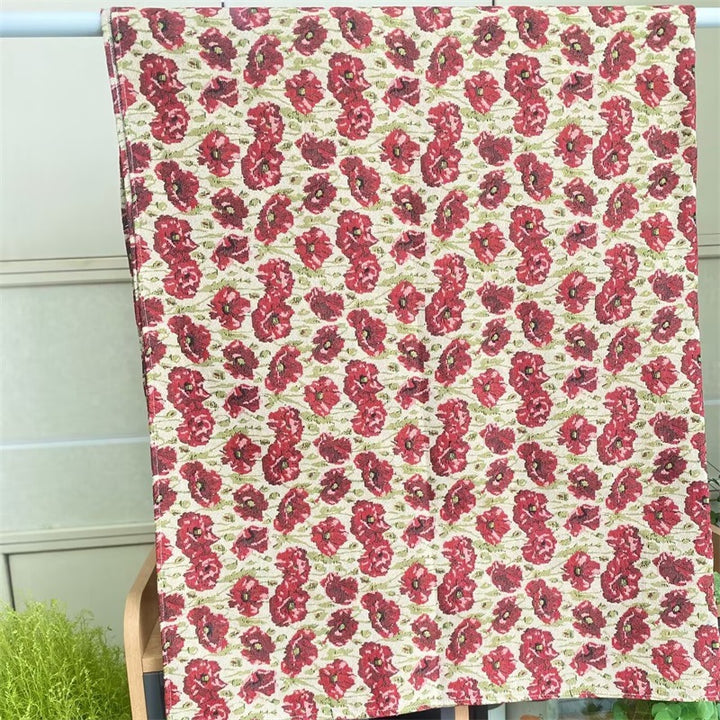 Floral Pattern Decorative Throw Blanket