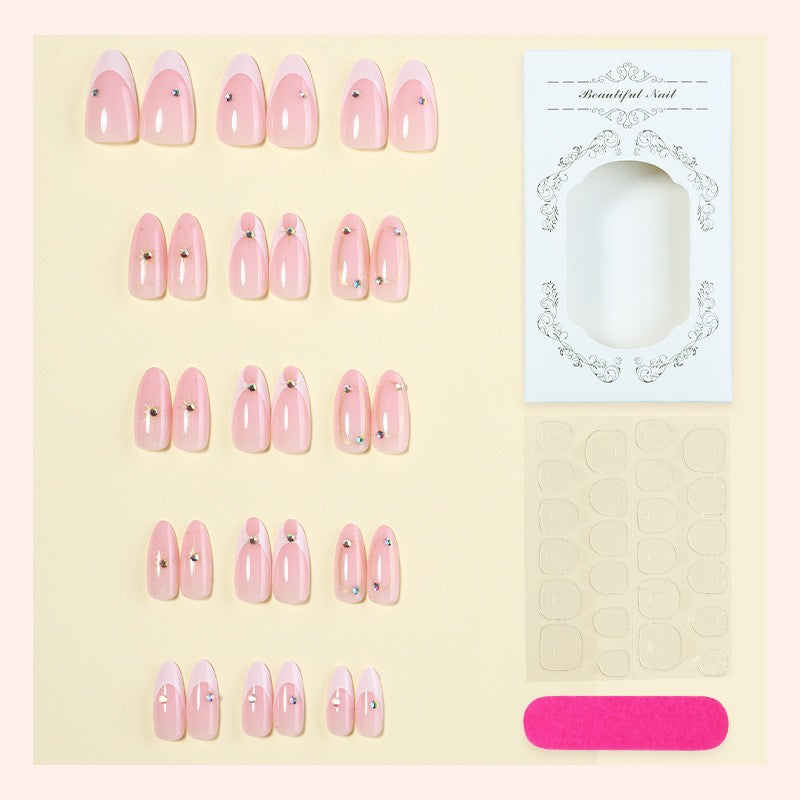 Elegant Decorative Press-On Nail Art Set Bowlift