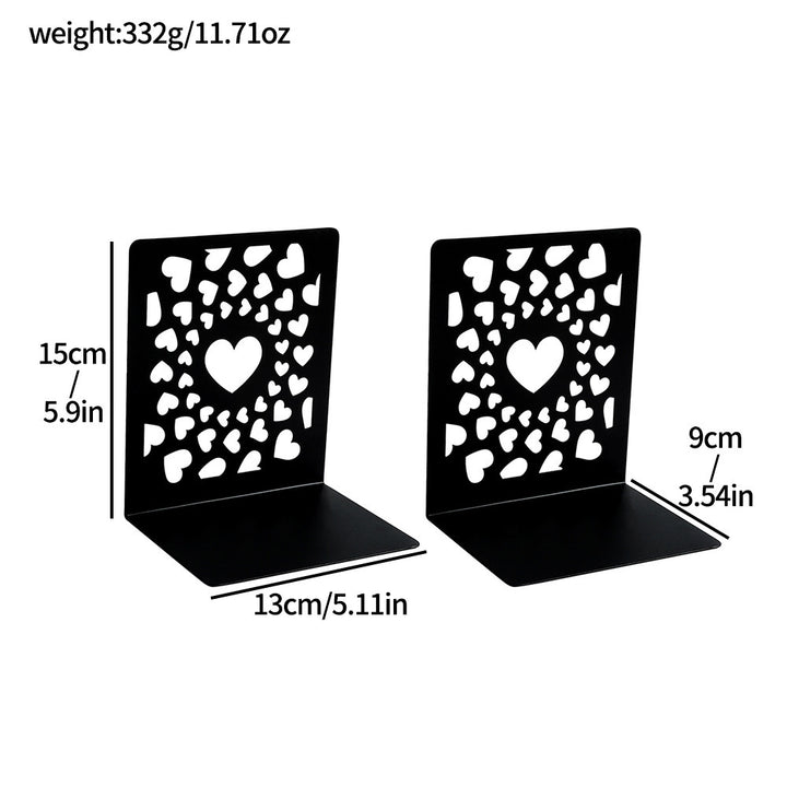 Heart-Shaped Decorative Bookends