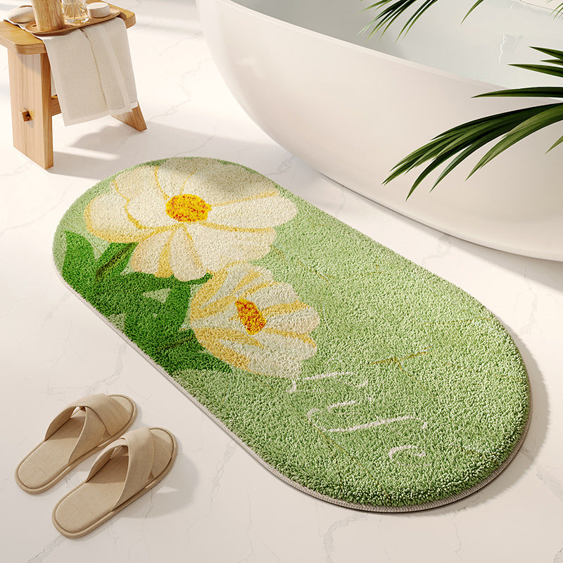 Soft Textured Bathroom Rug Bowlift