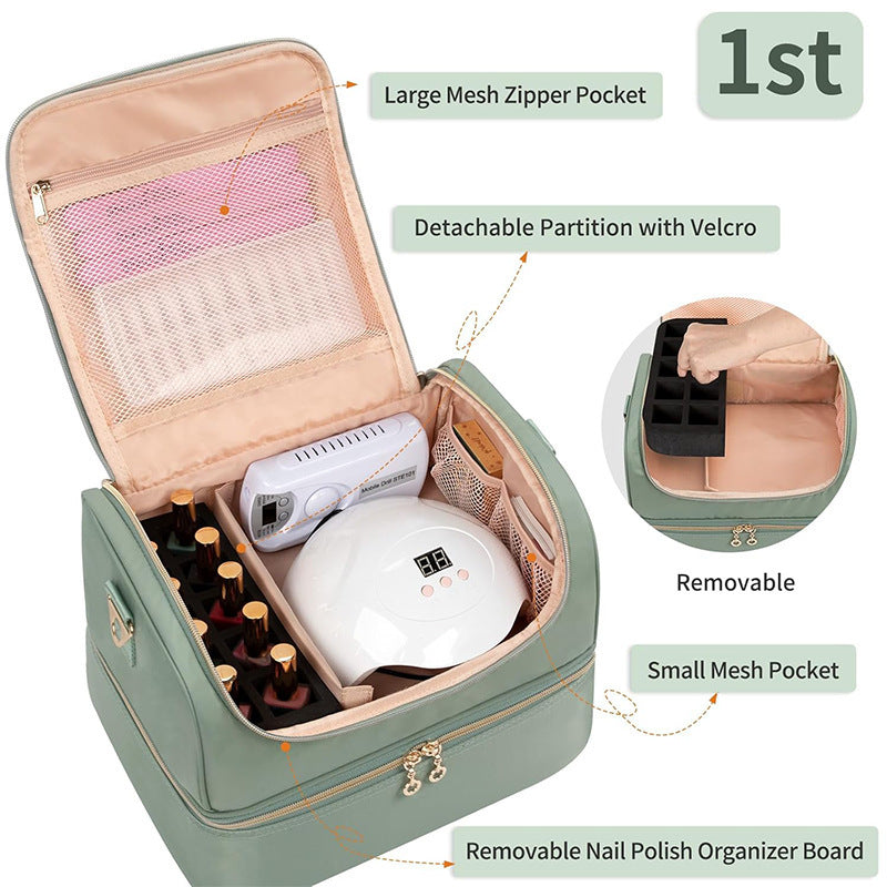 Cosmetic organizer bag with multifunctional compartments Bowlift