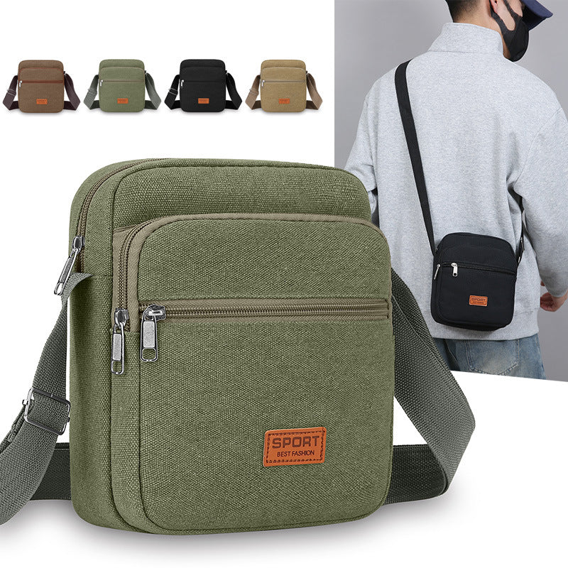 Versatile Canvas Crossbody Bag Bowlift