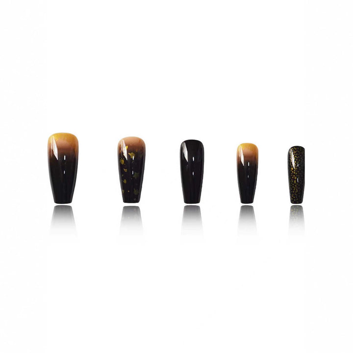 Glamorous Starry Night-Inspired Press-On Nail Set Bowlift
