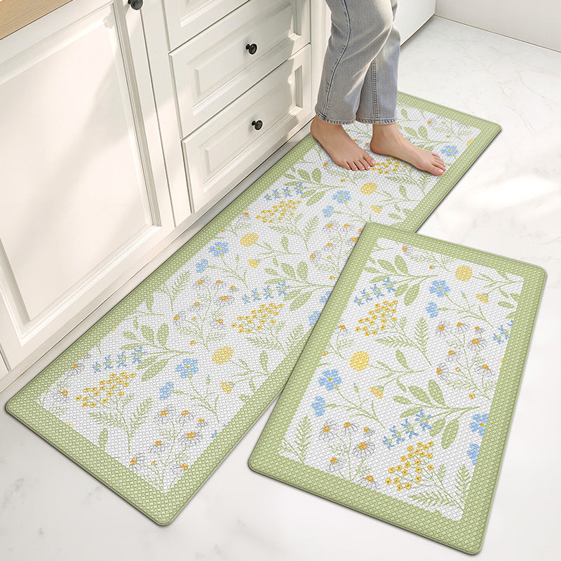 Floral Pattern Kitchen Comfort Mat Set Bowlift