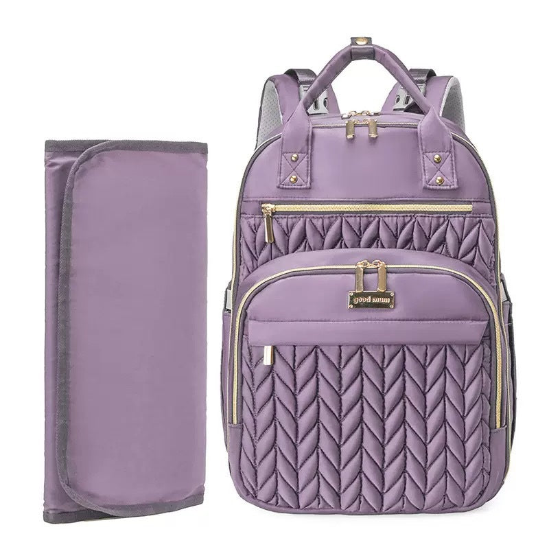Elegant and Spacious Backpack with Textured Design Bowlift