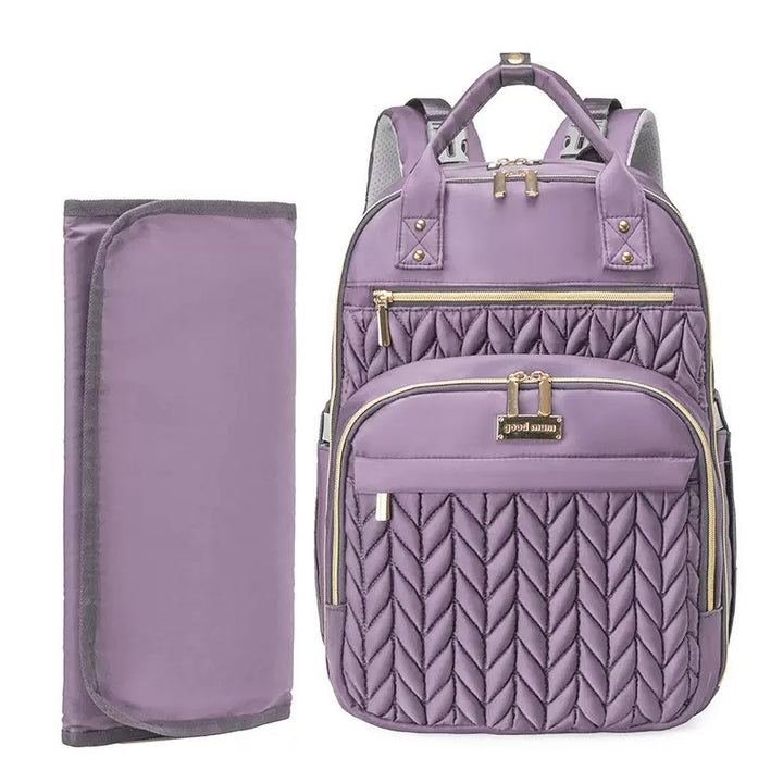 Elegant and Spacious Backpack with Textured Design Bowlift