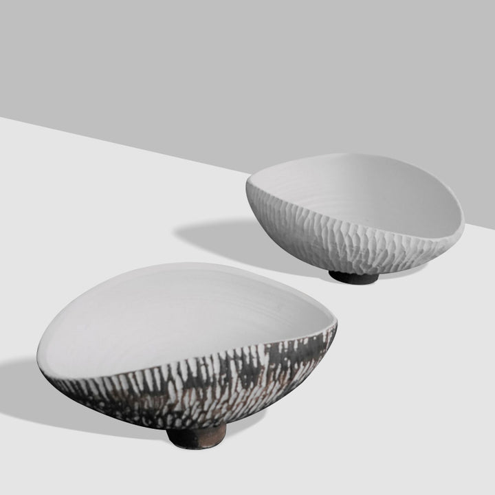 Decorative Textured Serving Bowl