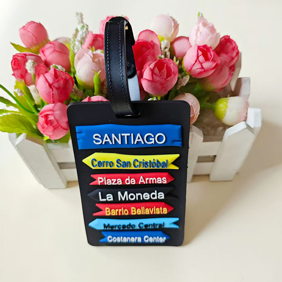 Unisex Creative Destination-Themed Luggage Tag Bowlift