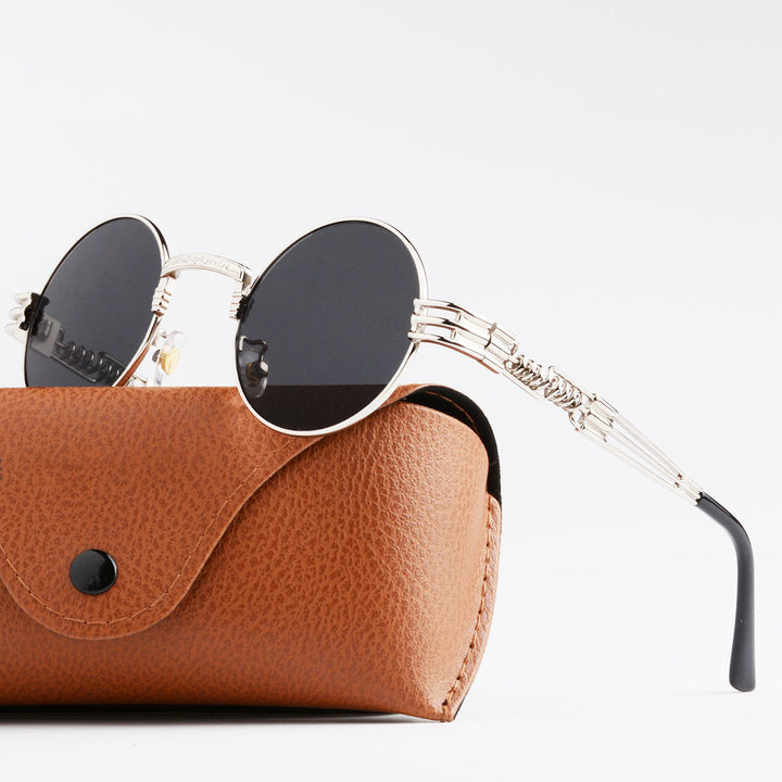 Women Artistic Round Glasses Bowlift