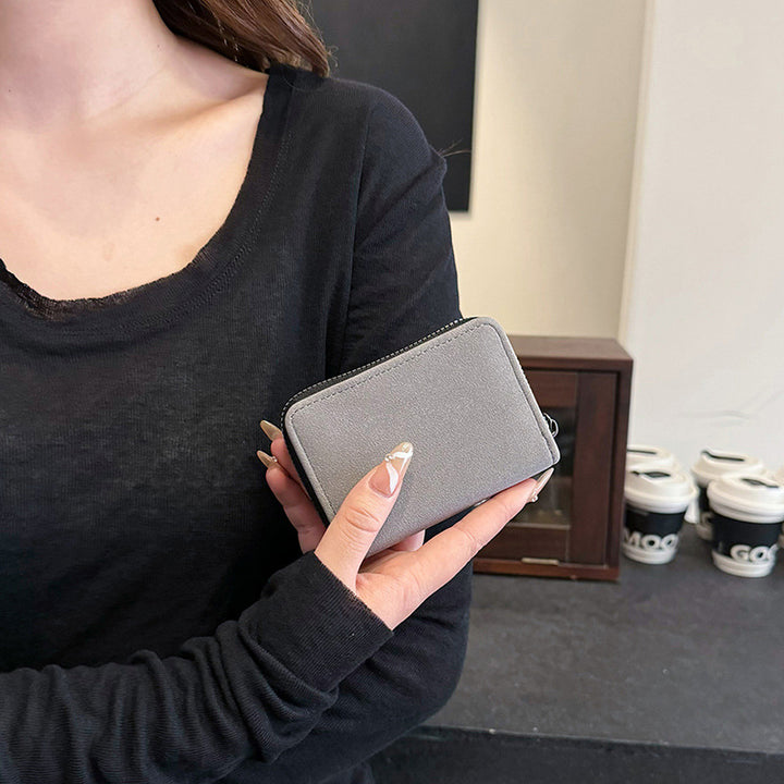 Compact Zippered Wallet