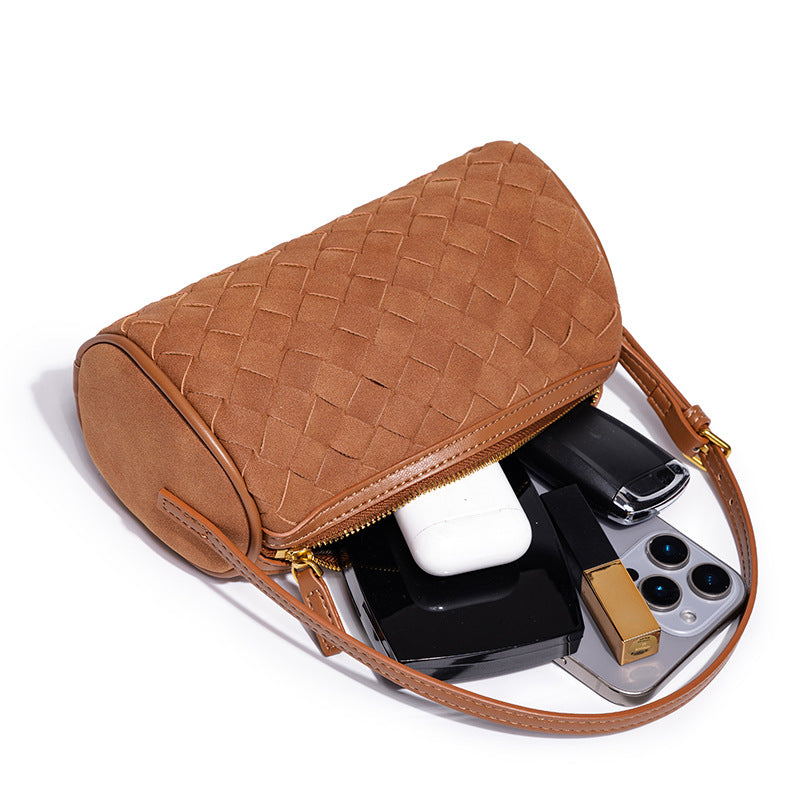 Braided Suede Handbag Bowlift