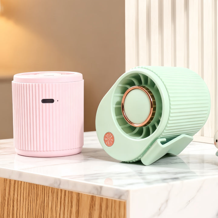 Ladies portable mini hand fan with rechargeable battery Bowlift