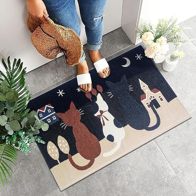 Cat-Themed Outdoor Doormat