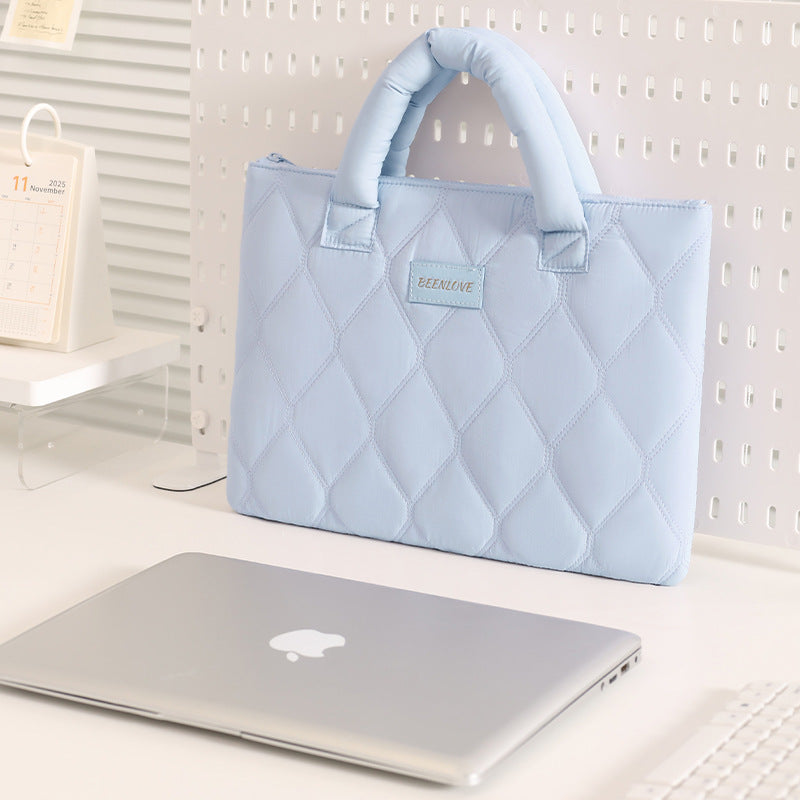 Quilted Laptop Briefcase Bowlift