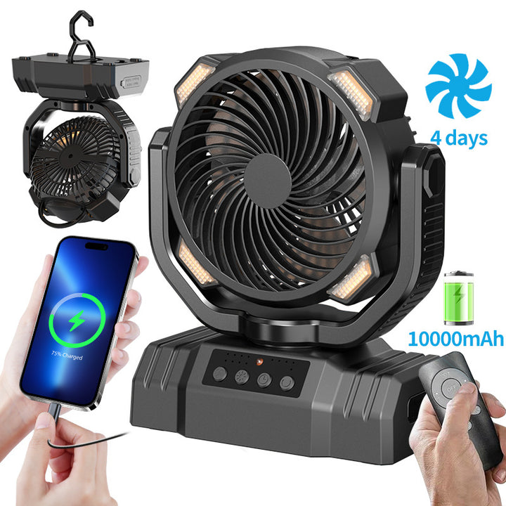 Unisex Portable USB Fan with Power Bank Function Bowlift