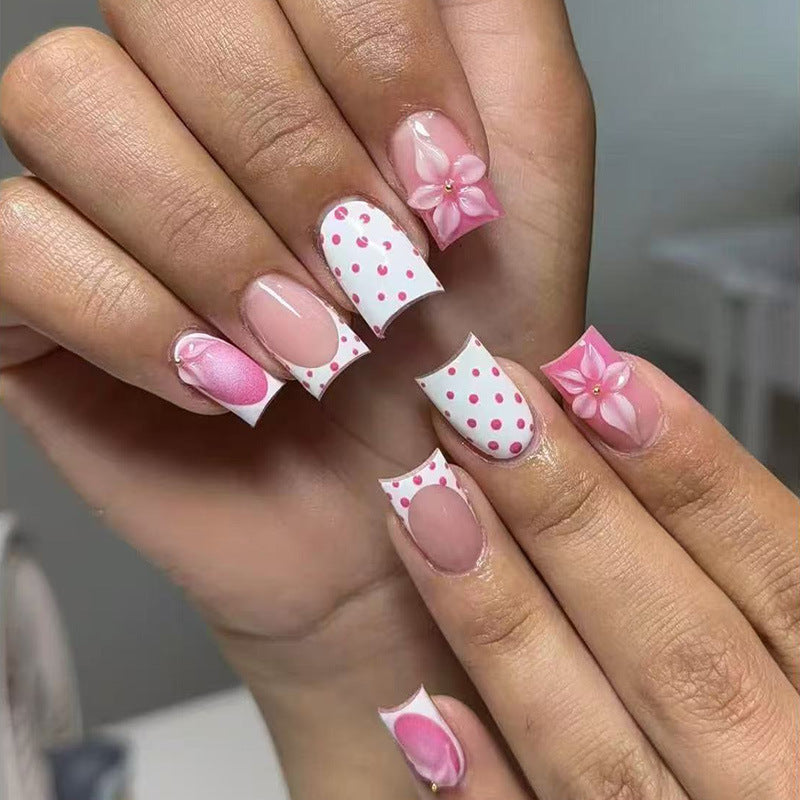 Creative Floral Nail Art Extensions Bowlift