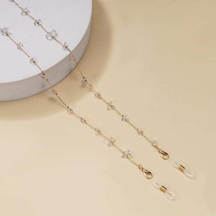 Multi-Color Stone Chain Necklace Bowlift
