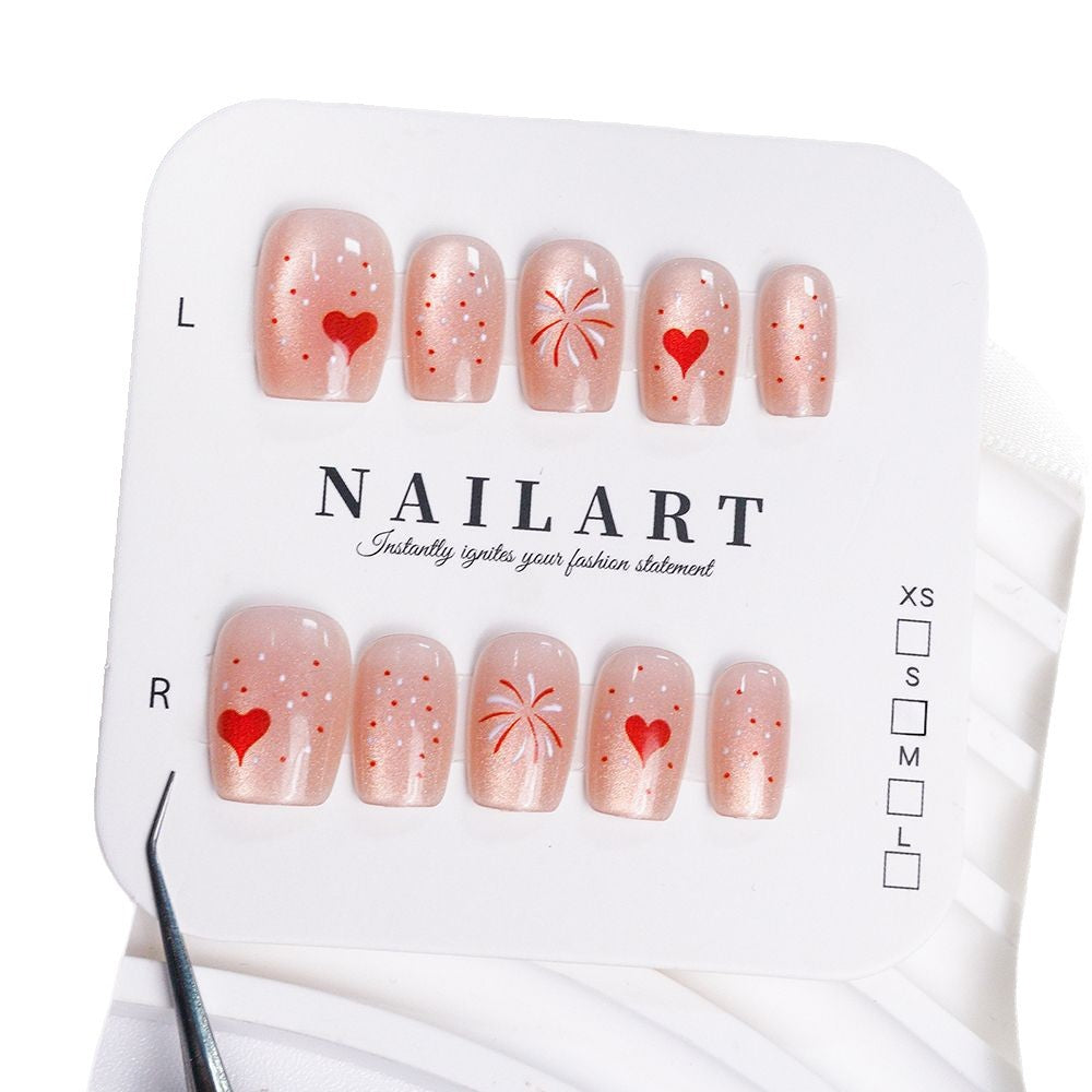 Artistic Floral Press-On Nail Design Bowlift 1787394846