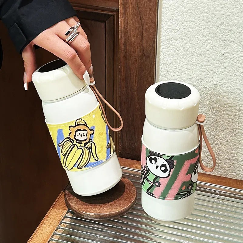 Women's insulated bottle with playful panda design Bowlift