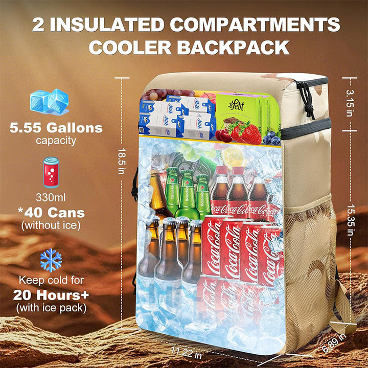 Practical and Insulating Backpack with Multiple Compartments Bowlift